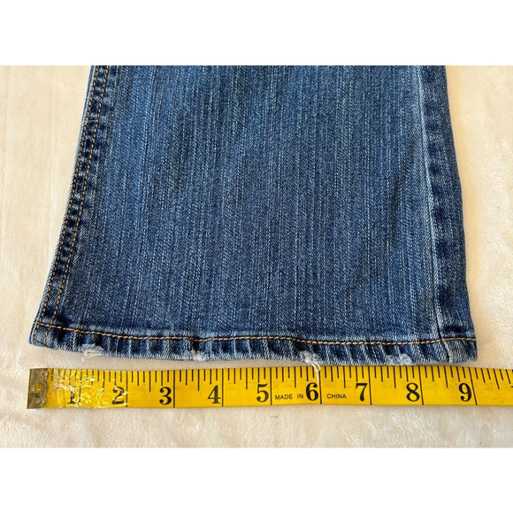 Aeropostale Women's Chelsea Boot Cut Jeans Size 14 Blue Boho Western Mid Rise - Picture 5 of 7